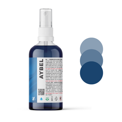 Granatowy spray do barwienia tkanin